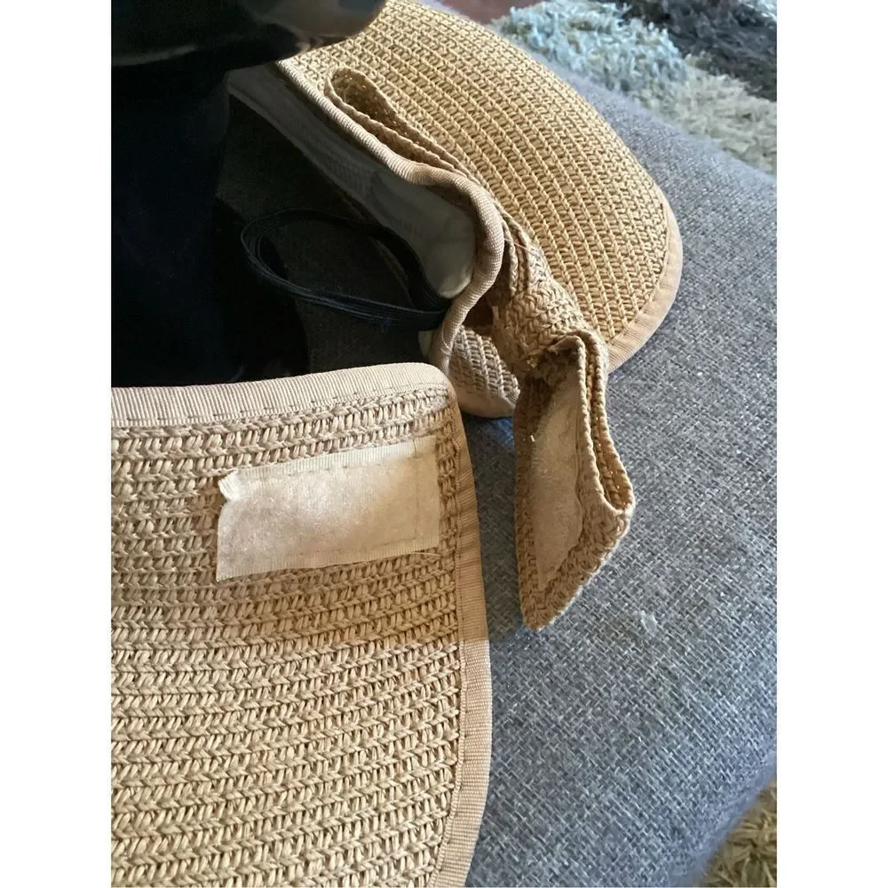 Bow Closure Roll Up Visor Hat - Picture 6 of 8